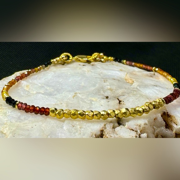 Tundra Sapphire and Vermeil Dainty Bracelet - Picture 1 of 13